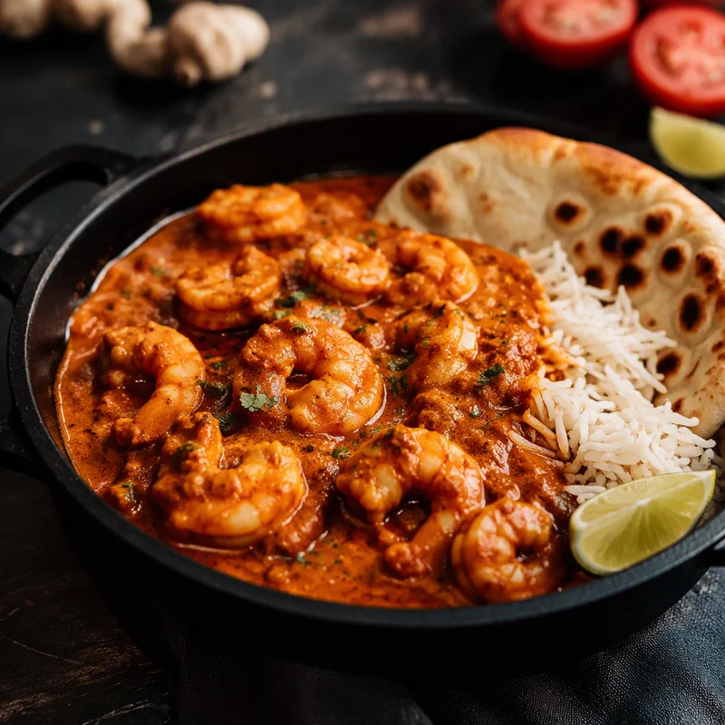 Shrimp Curry with Make-Ahead Onion-Tomato Masala