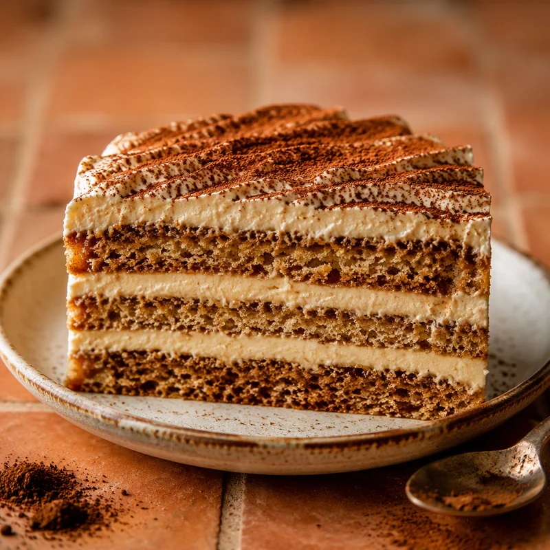 Cappuccino Cake with Mascarpone-Espresso Cream