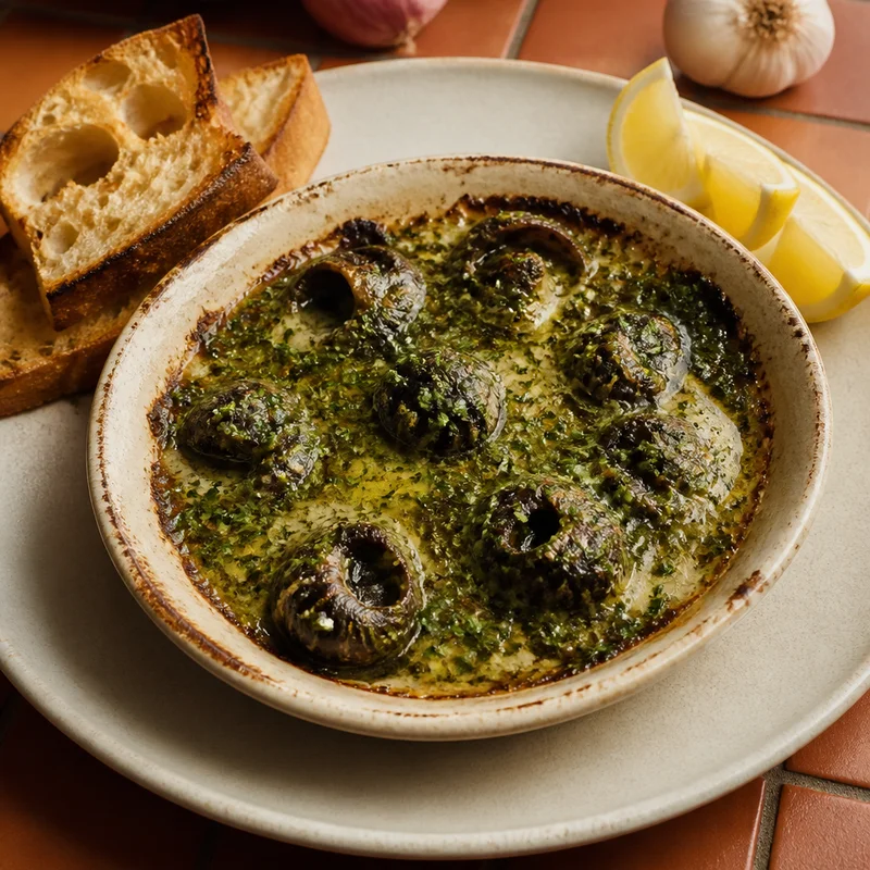 Baked Escargots in Garlic-Parsley Butter