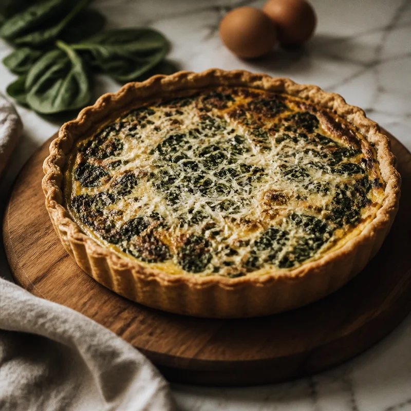 Crisp-Bottom Spinach Quiche