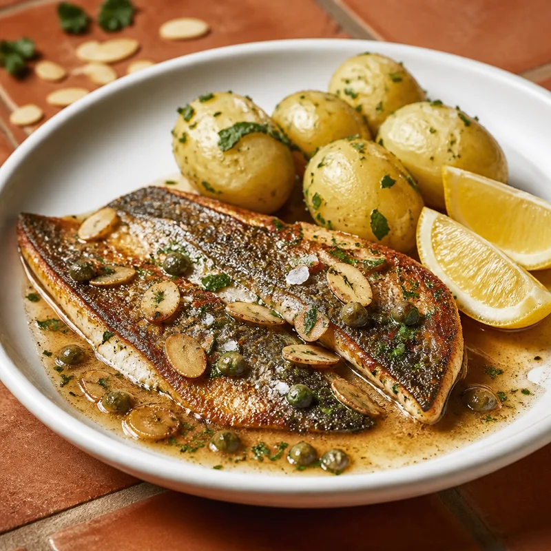 Pan-Fried Trout Amandine with Almond Brown Butter