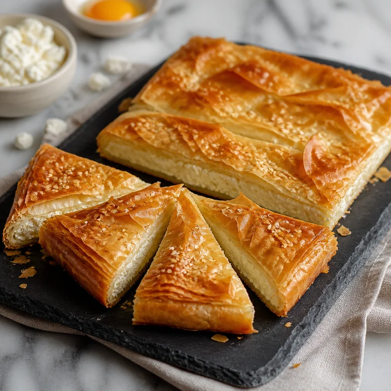 Greek Feta Cheese Pie, Two Ways (Triangles + Sheet Pan)