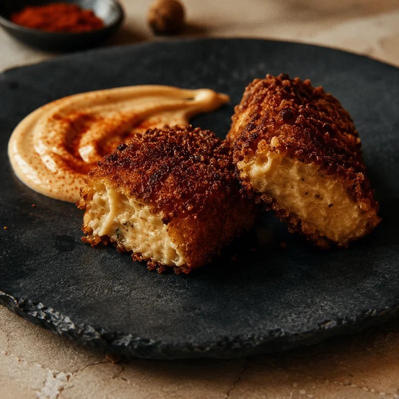 Chicken Croquettes with Smoked Paprika Aioli
