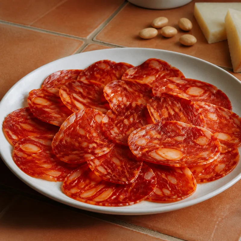 Cured Spanish Chorizo Plate with Warm Paprika Oil