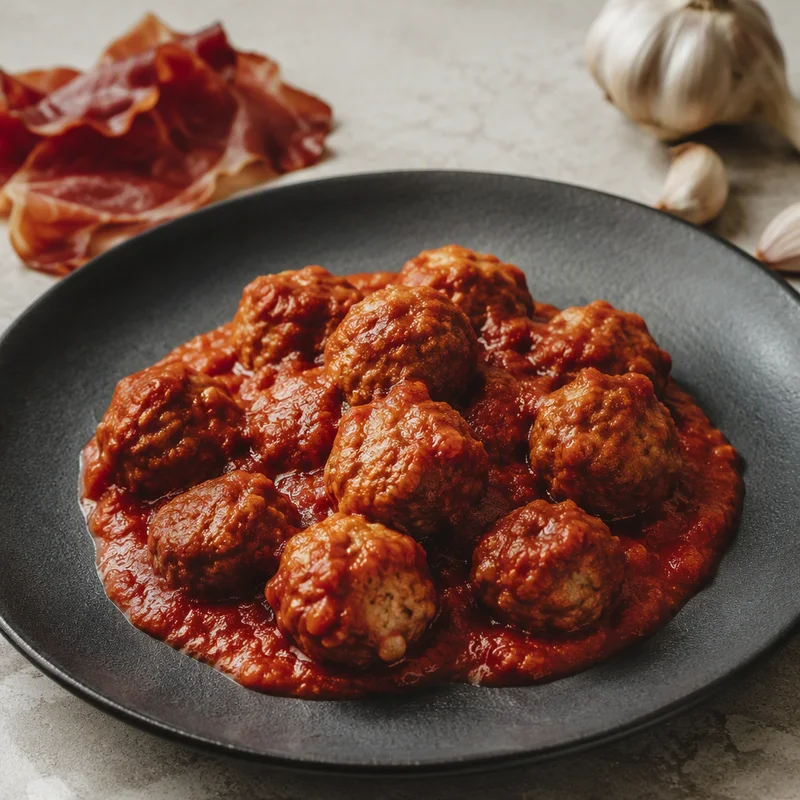 Spanish Meatballs in Smoky Pimentón Tomato Sauce