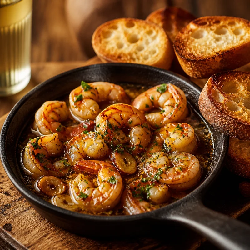 15-Minute Garlic Shrimp Tapas