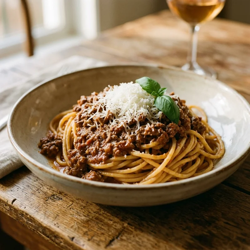 90-Minute Spaghetti Bolognese with Milk and White Wine