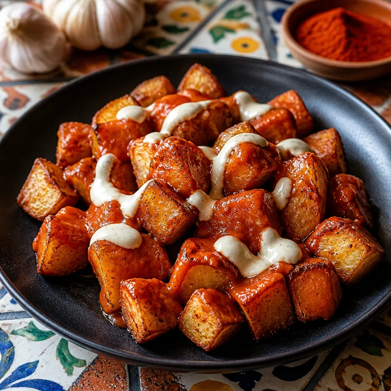 Patatas Bravas with Smoky Paprika Sauce