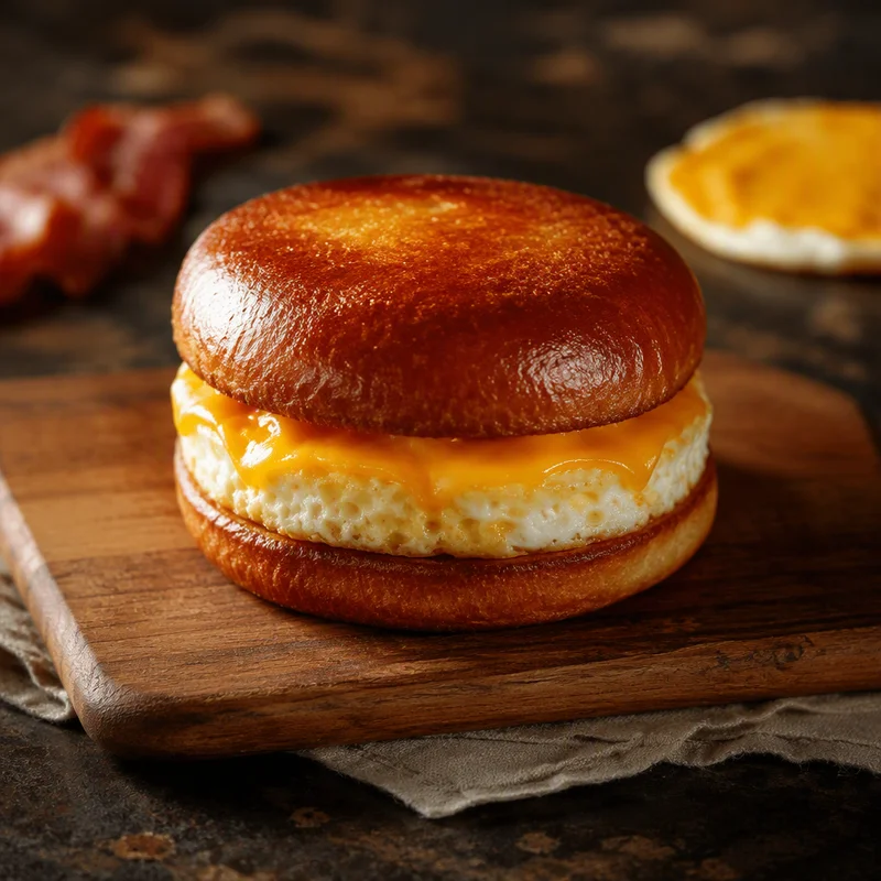 Bacon-Fat Brioche Breakfast Sandwich