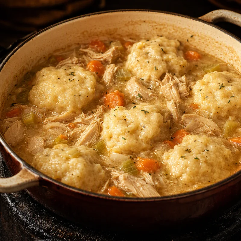 Slow Cooker Chicken and Dumplings