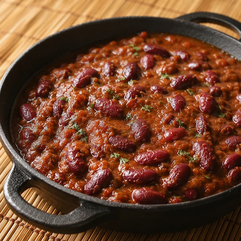 Slow-Simmered Red Kidney Bean Curry with Ginger and Toasted Spices