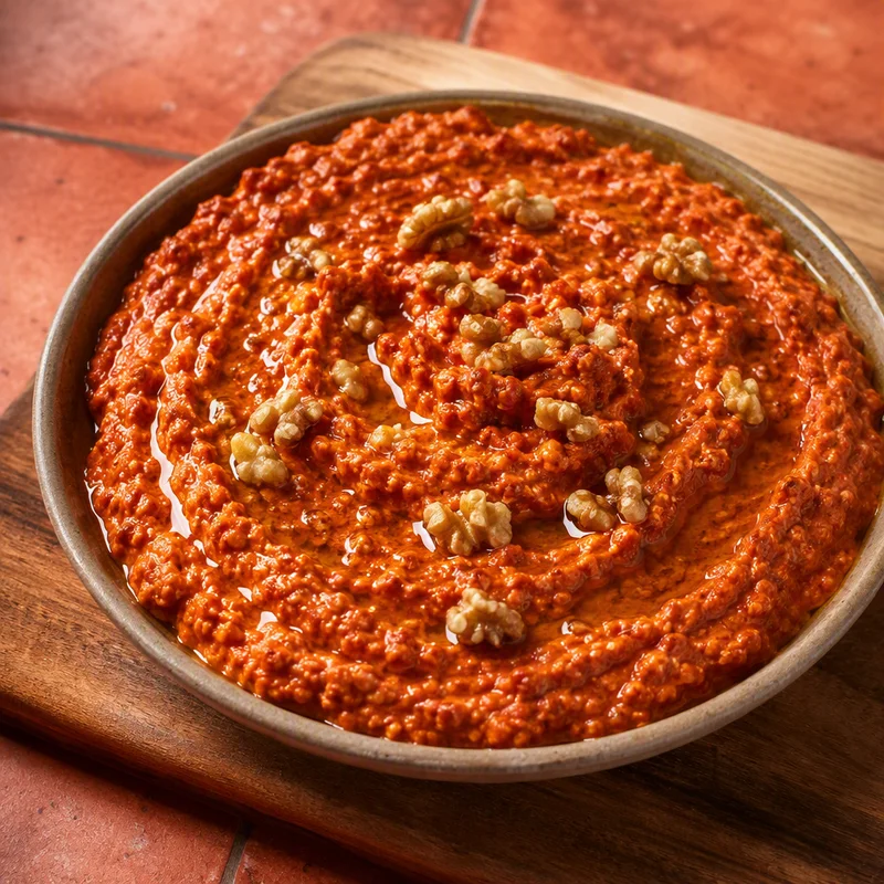 No-Cook Smoky Red Pepper and Walnut Dip