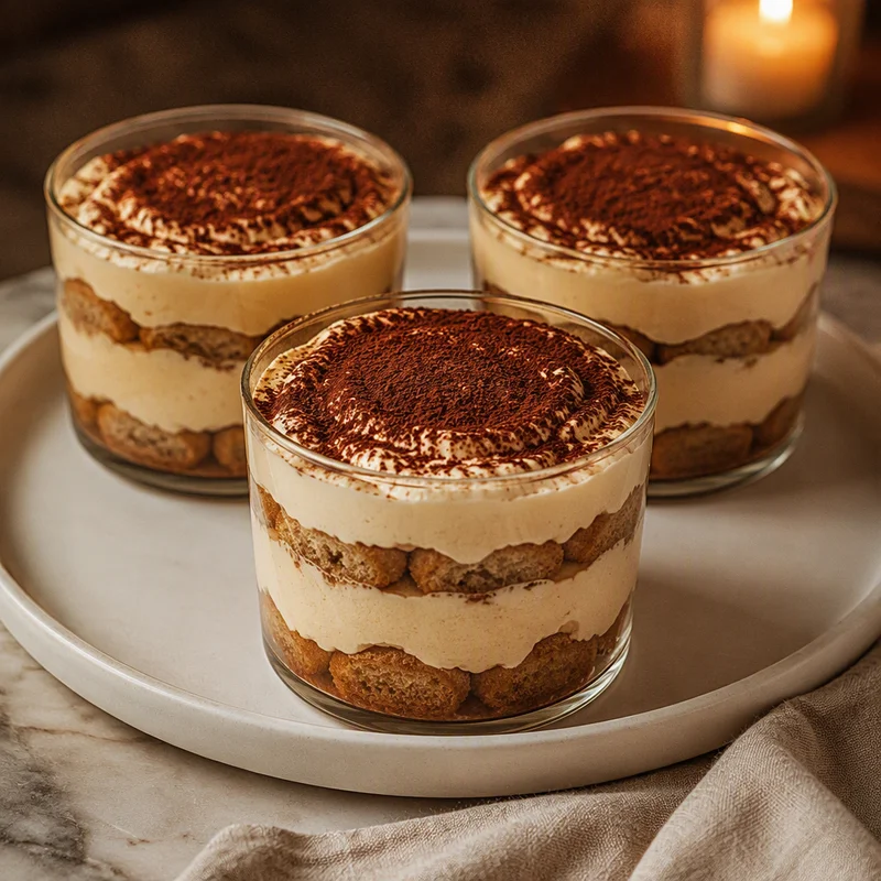 No-Bake Tiramisu Mousse Cups