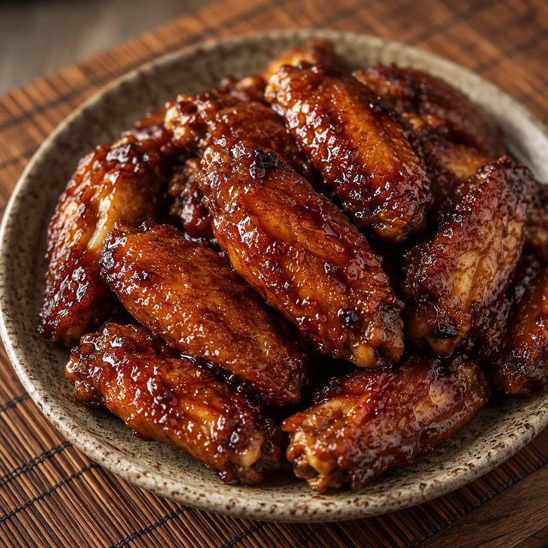 Air Fryer Sticky Hoisin Five-Spice Chicken Wings
