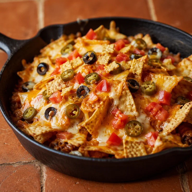 Cast Iron Campfire Nachos