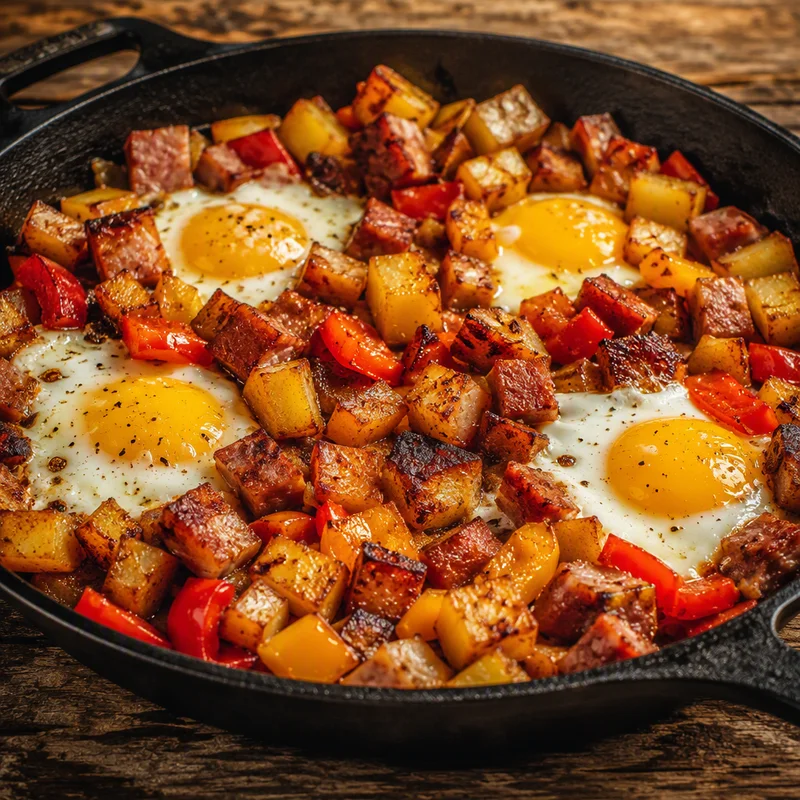 Campfire Skillet Breakfast Hash