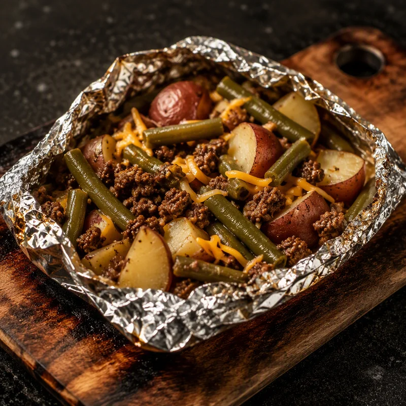 Campfire Beef & Potato Foil Packets