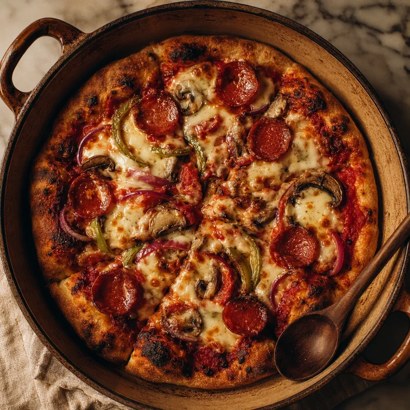Dutch Oven Campfire Pizza