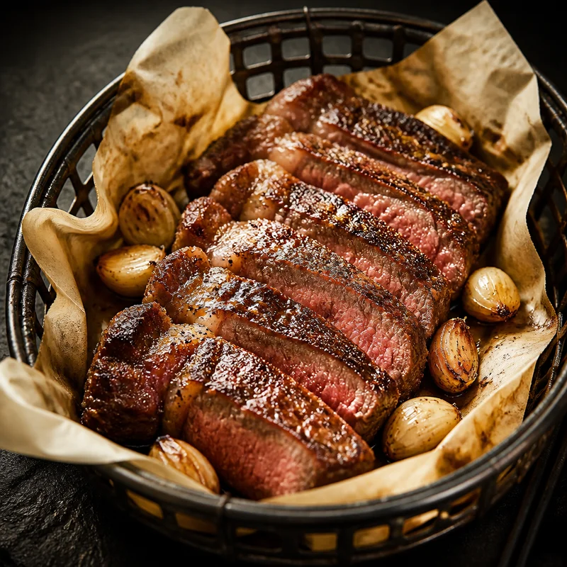 Butter Basted Air Fryer Steak