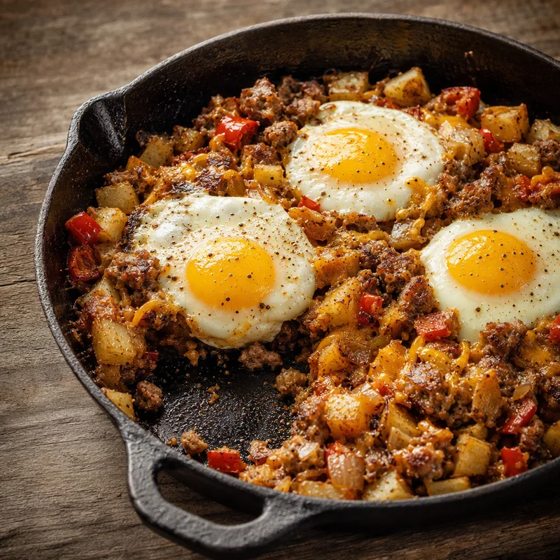 Cowboy Campfire Breakfast Skillet