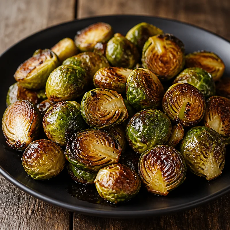Crispy Air Fryer Honey Garlic Brussels Sprouts