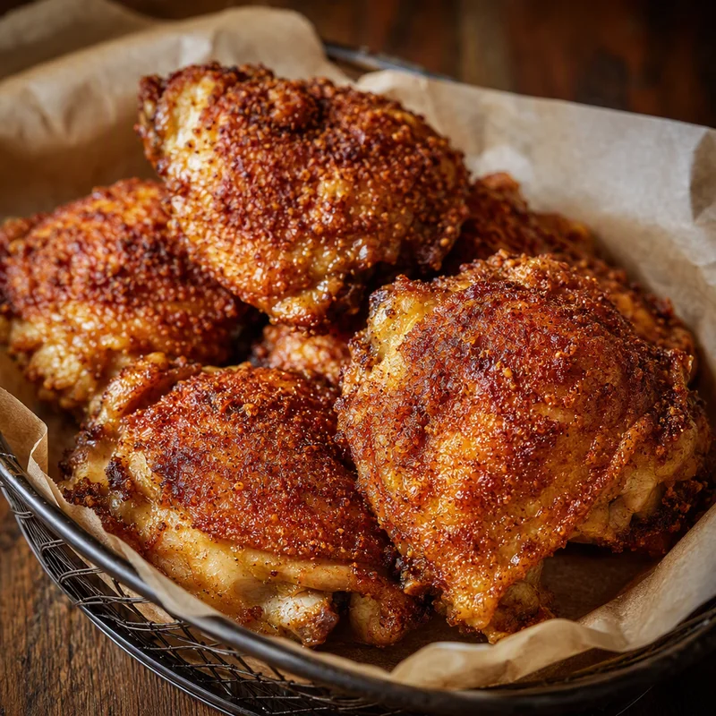 Air Fryer Crispy-Skin Chicken Thighs