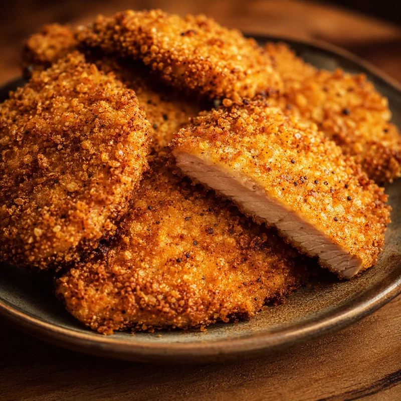 Crispy Air Fryer Breaded Pork Chops
