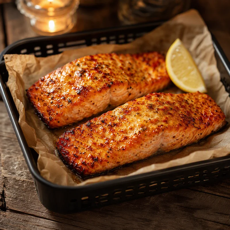 Air Fryer Dijon Salmon