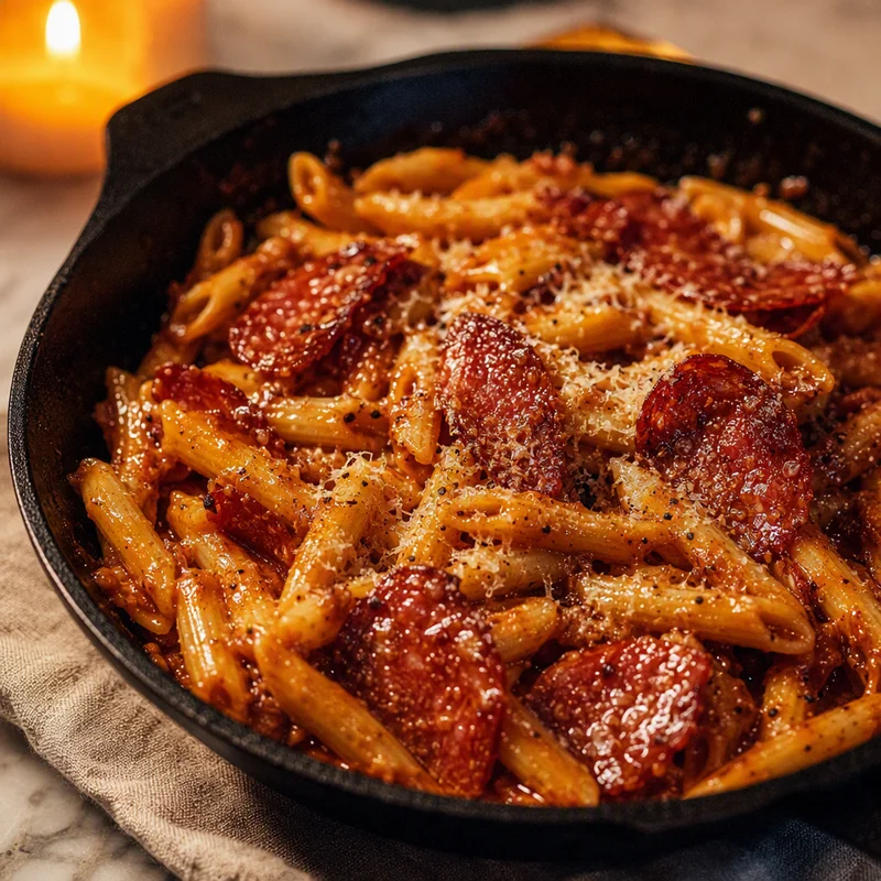 One-Pot Campfire Salami Penne