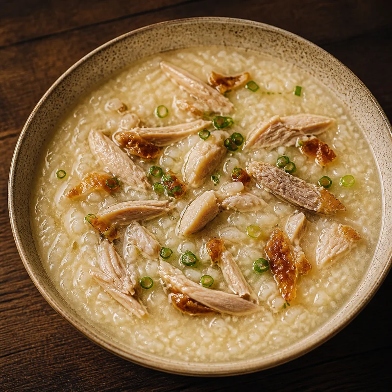 20-Minute Roast Chicken and Rice Congee