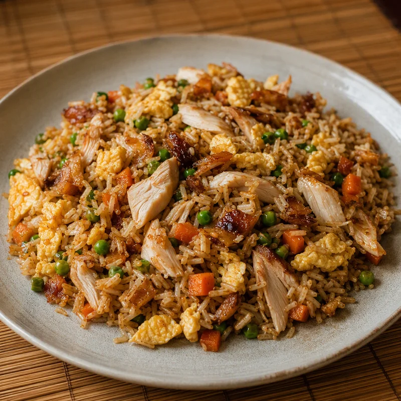 Leftover Roast Chicken Fried Rice