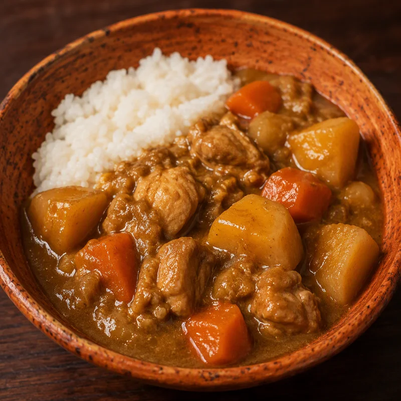 Pressure Cooker Japanese Chicken Curry with Potatoes and Carrots