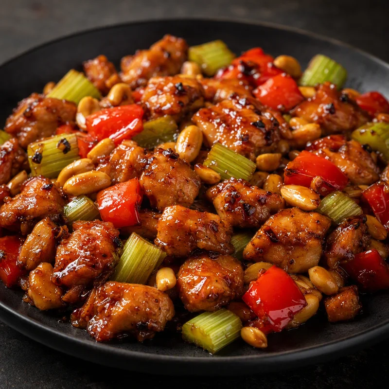 Sheet-Pan Kung Pao Chicken with Peppers and Peanuts