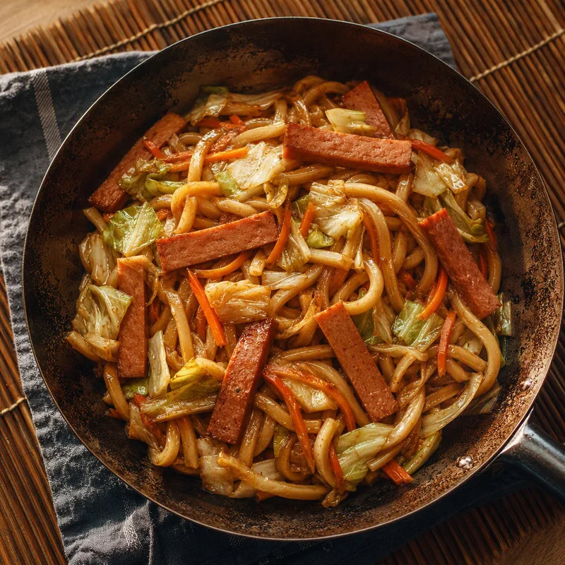One-Pot Campfire Yaki Udon