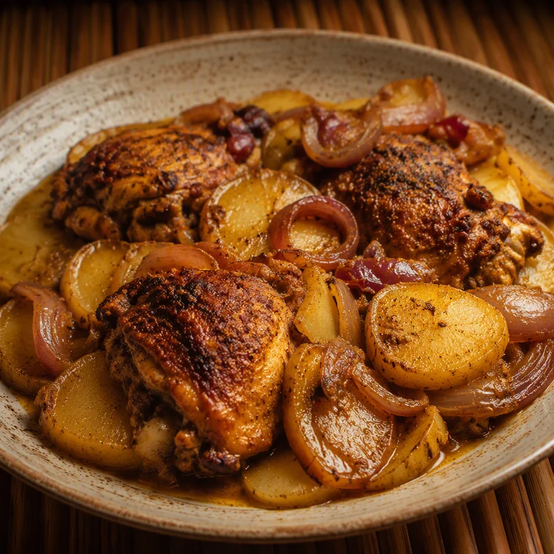 Campfire Masala Chicken and Potato Foil Packets