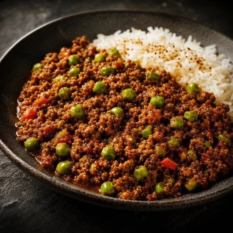 Freezer-Friendly Beef Keema with Peas