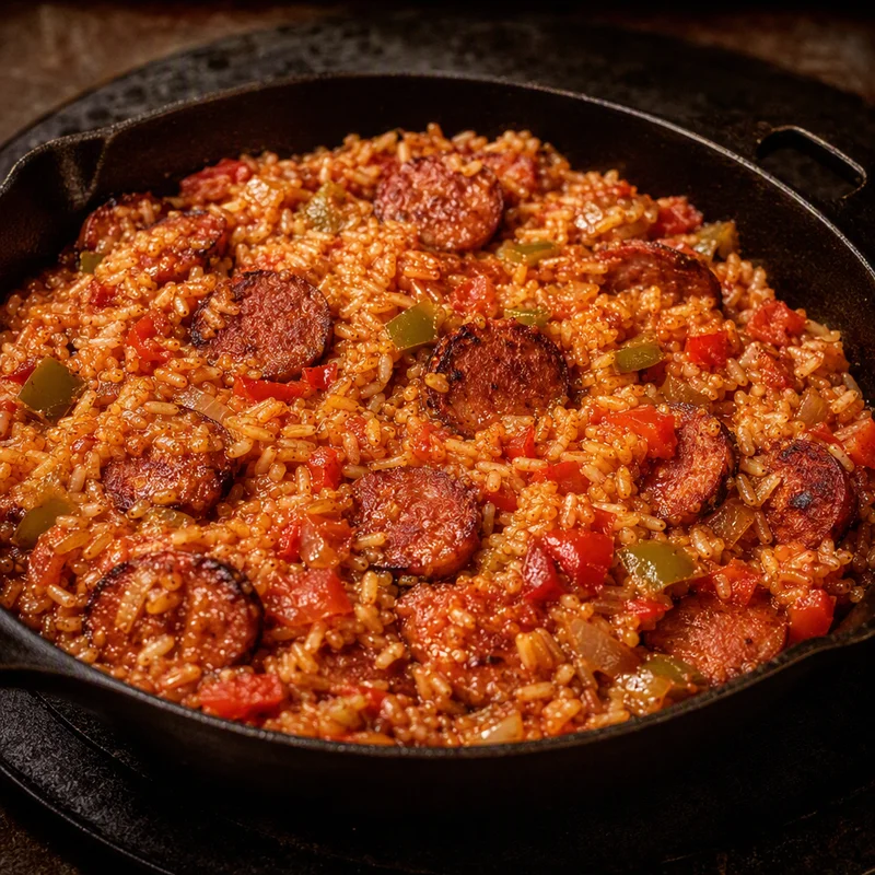 One-Pot Campfire Sausage Jambalaya