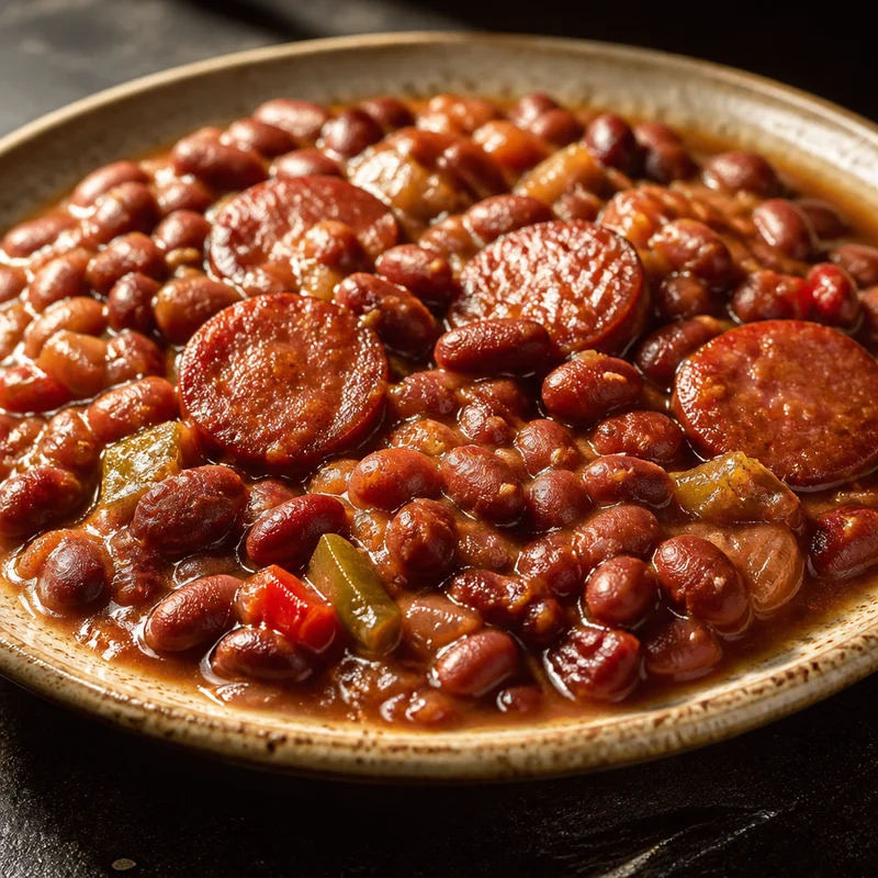Pressure Cooker Red Beans with Smoked Sausage