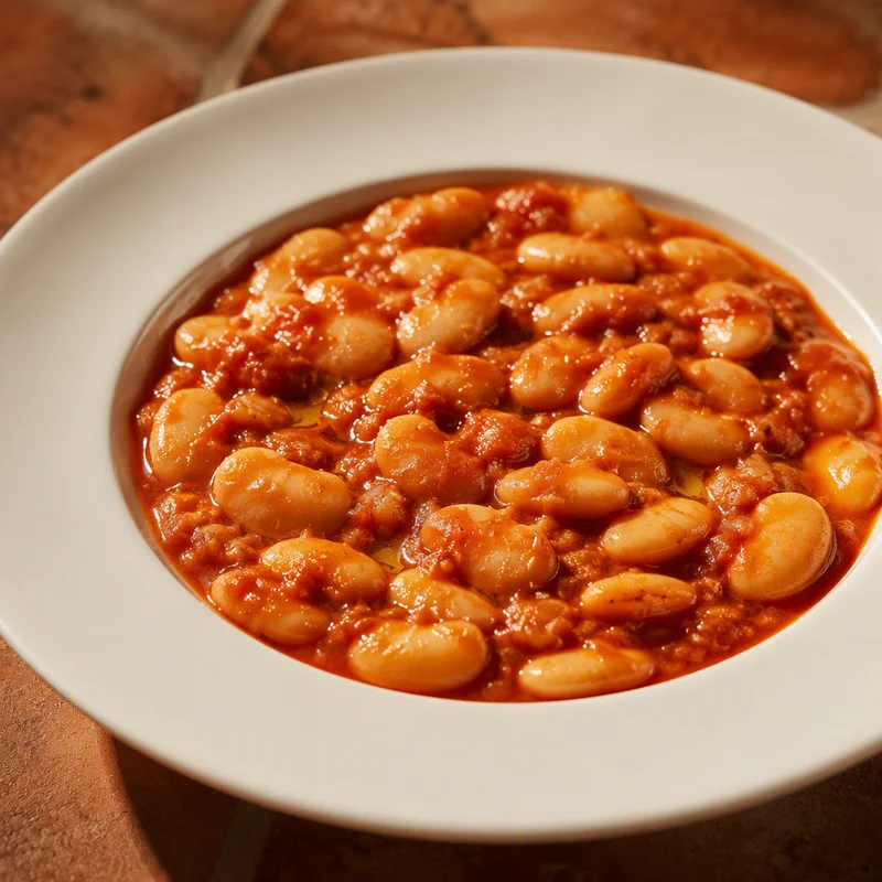 Pressure Cooker Butter Beans in Garlicky Tomato Sauce