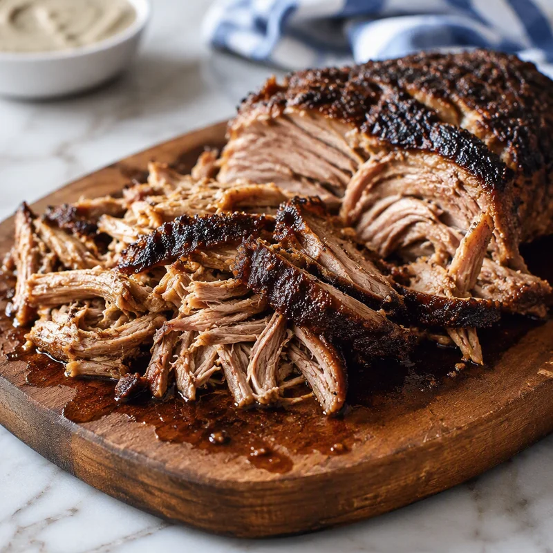 Smoked Greek Lemon-Oregano Pulled Lamb