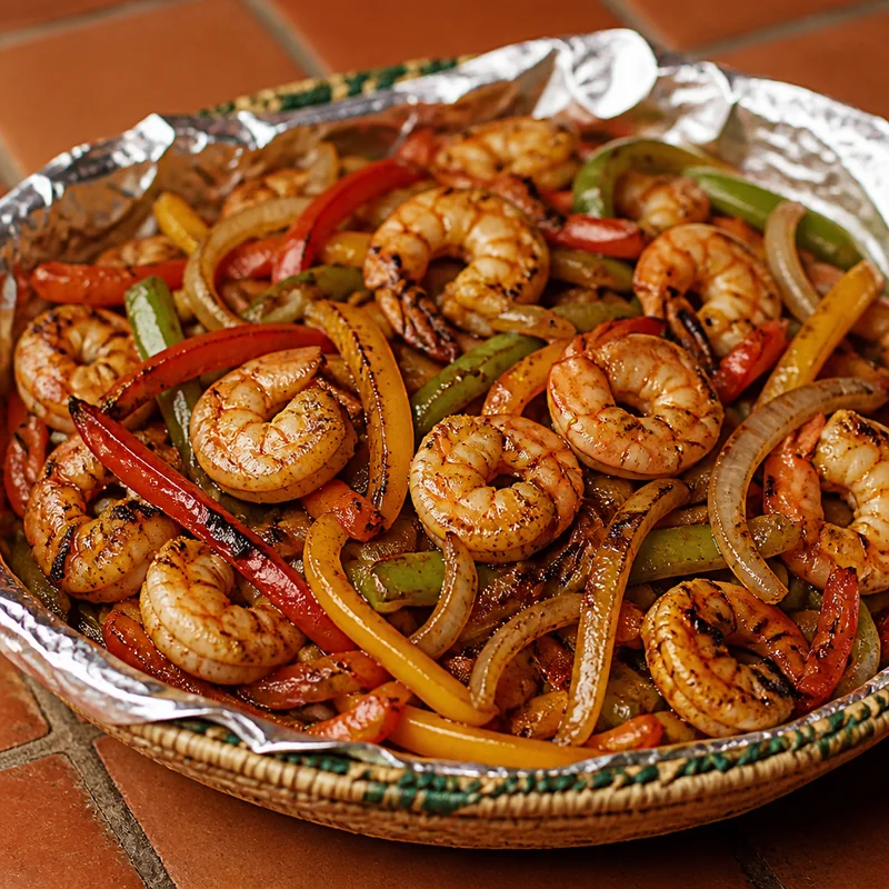 Sheet Pan Lime Shrimp Fajitas