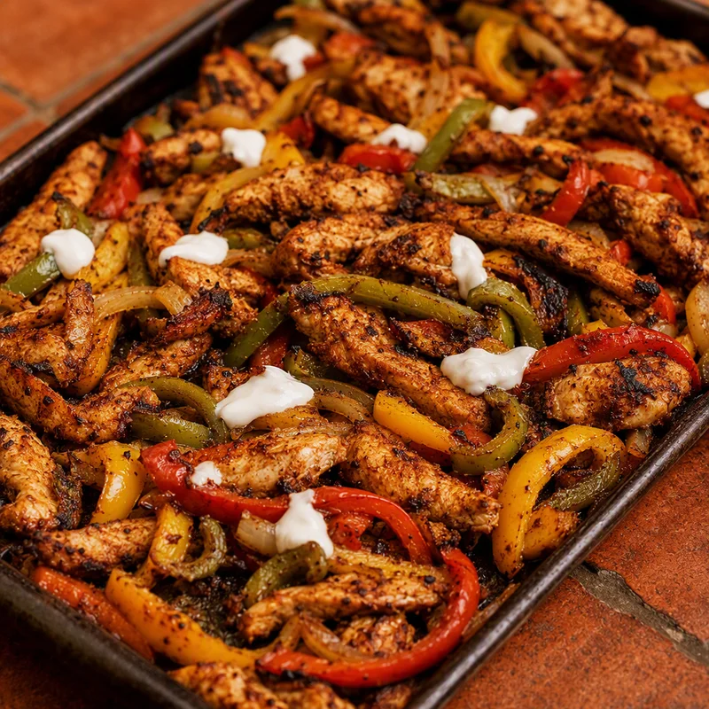 Sheet-Pan Chicken Fajitas