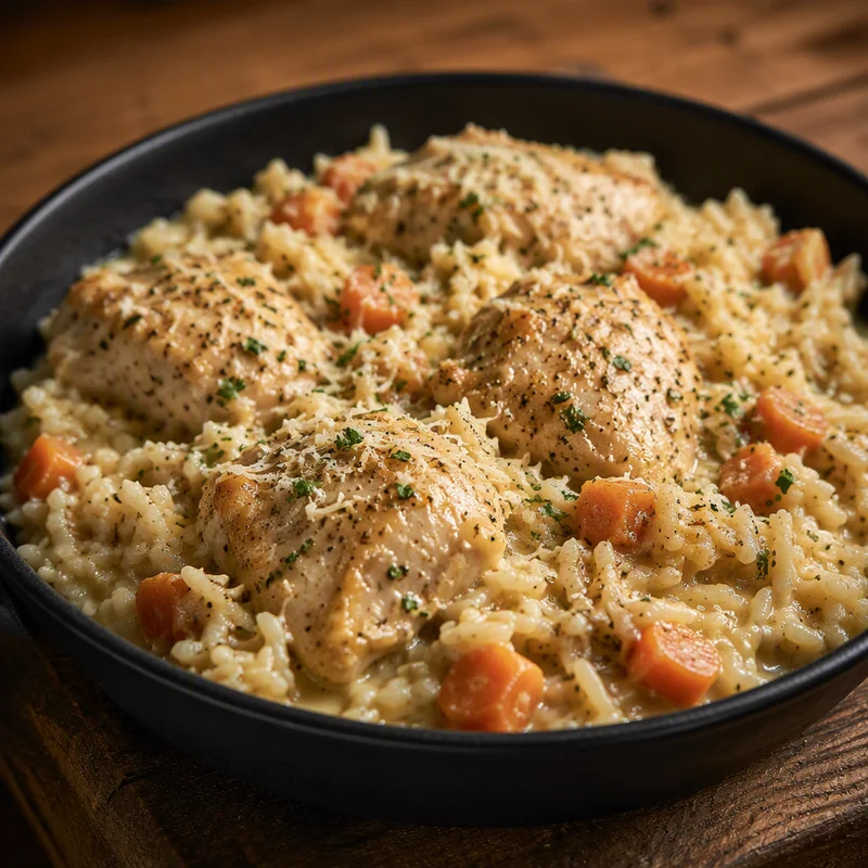 Instant Pot Creamy Parmesan Chicken and Rice