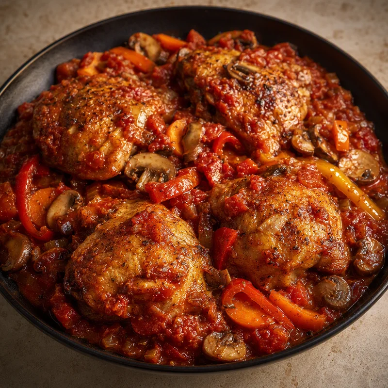 Dutch Oven Chicken Cacciatore