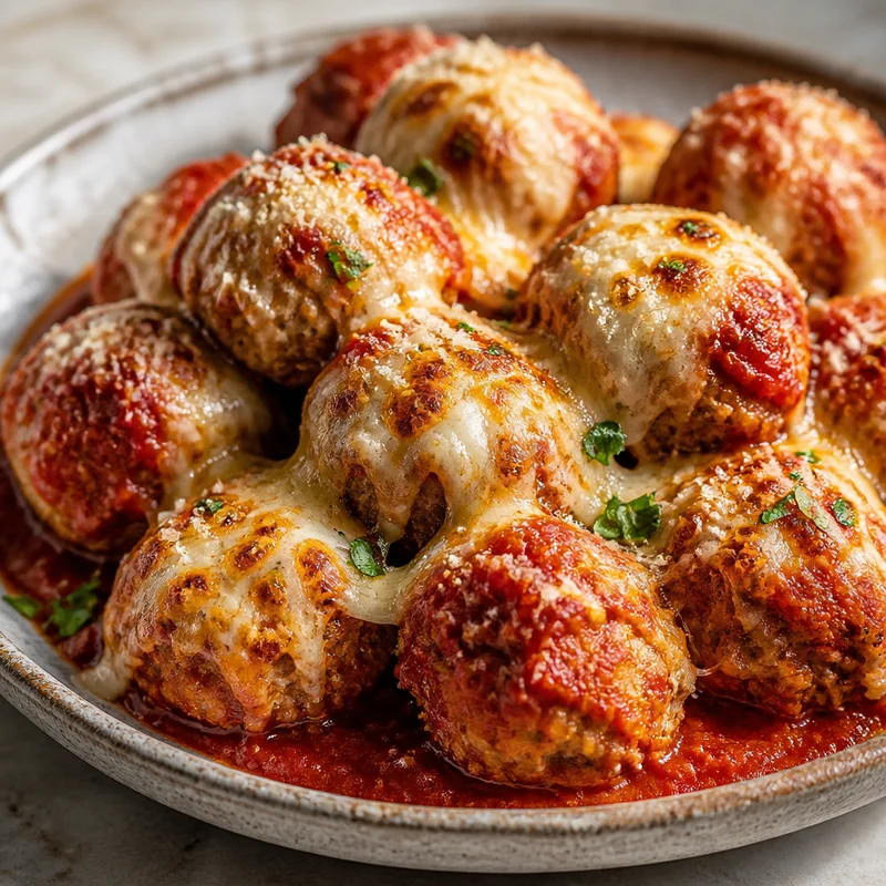 Air Fryer Chicken Parm Meatballs