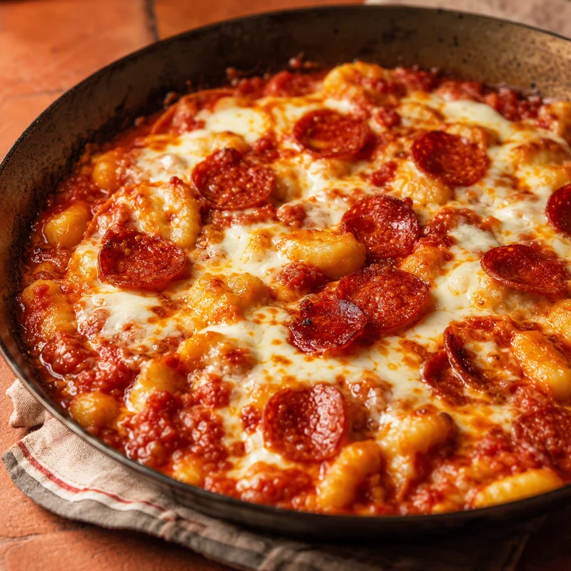 One-Pot Campfire Pizza Gnocchi