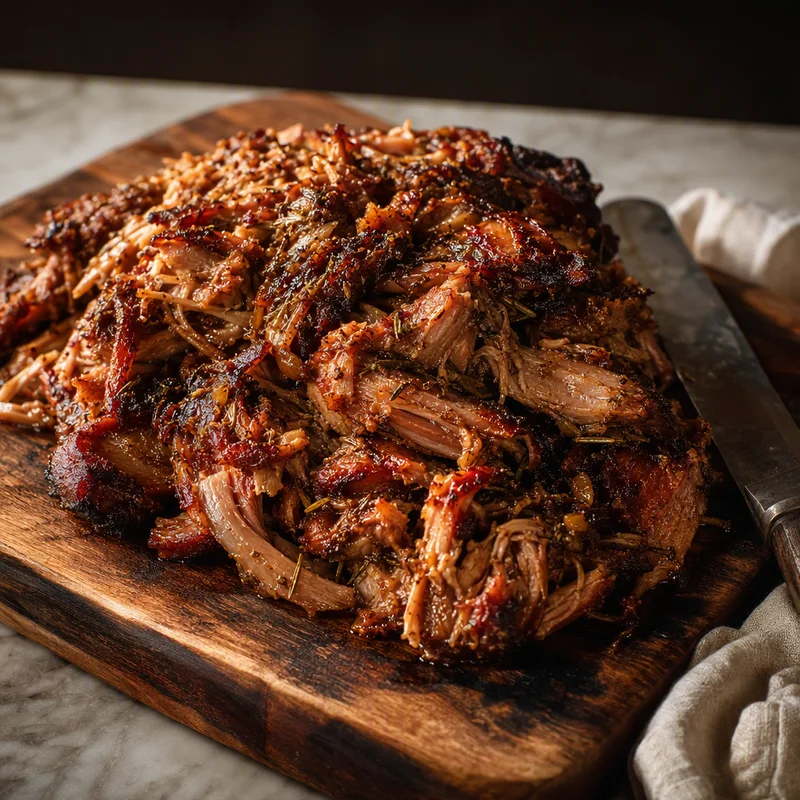 Smoked Porchetta-Style Pulled Pork with Fennel and Rosemary