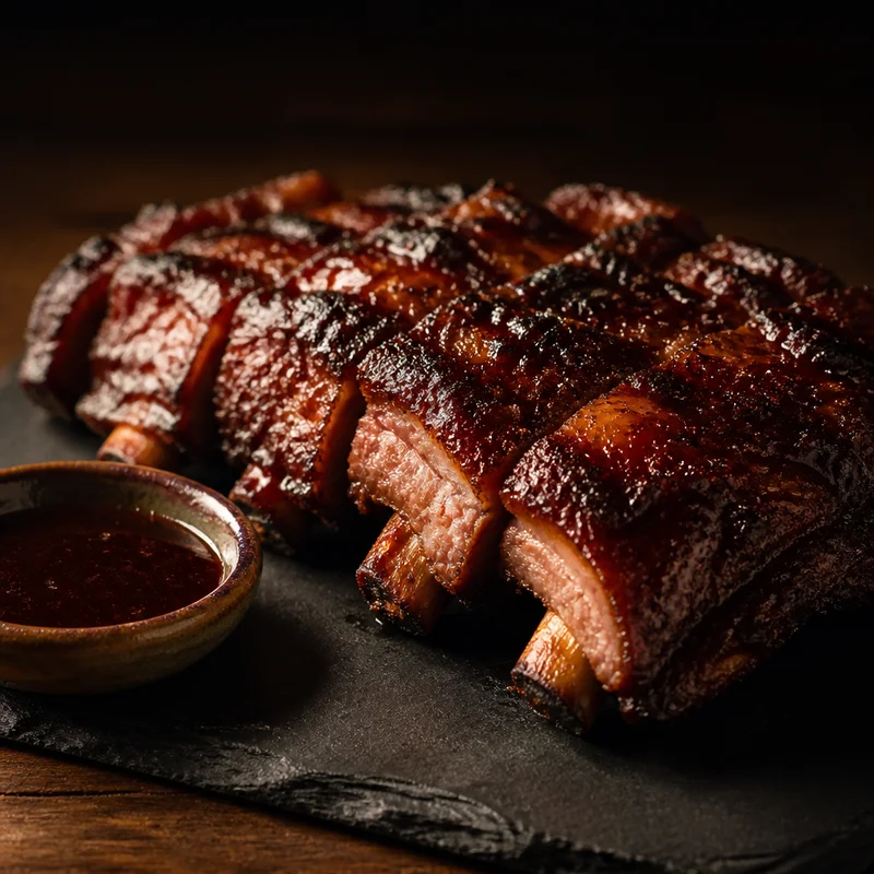 Cherry-Smoked Char Siu Ribs