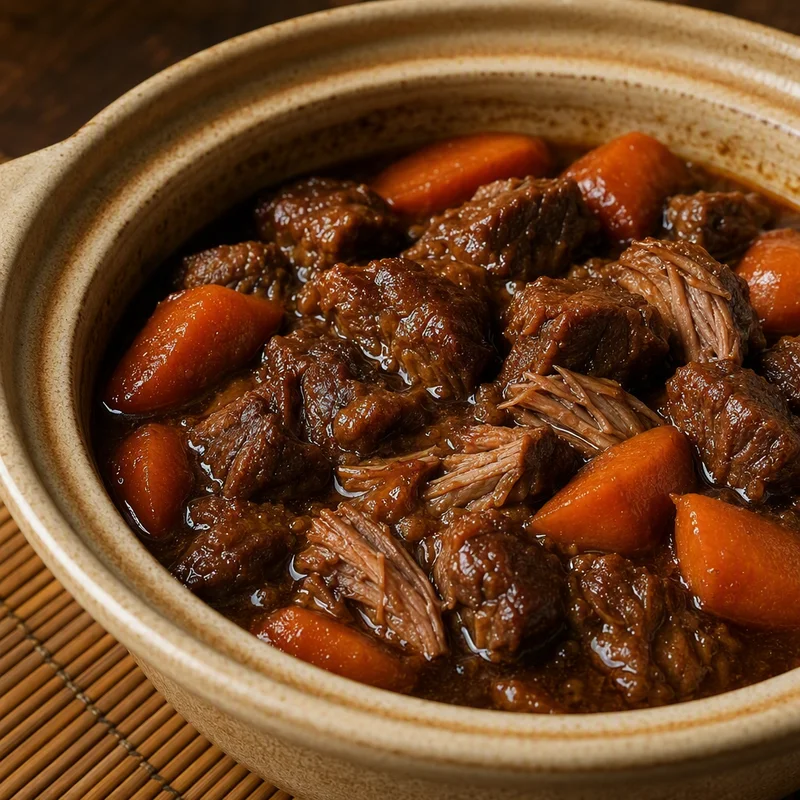 Slow Cooker Star Anise Beef with Carrots