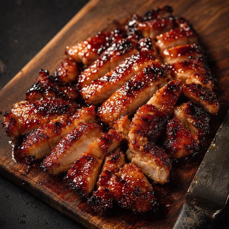 Grilled Char Siu Chicken Thighs